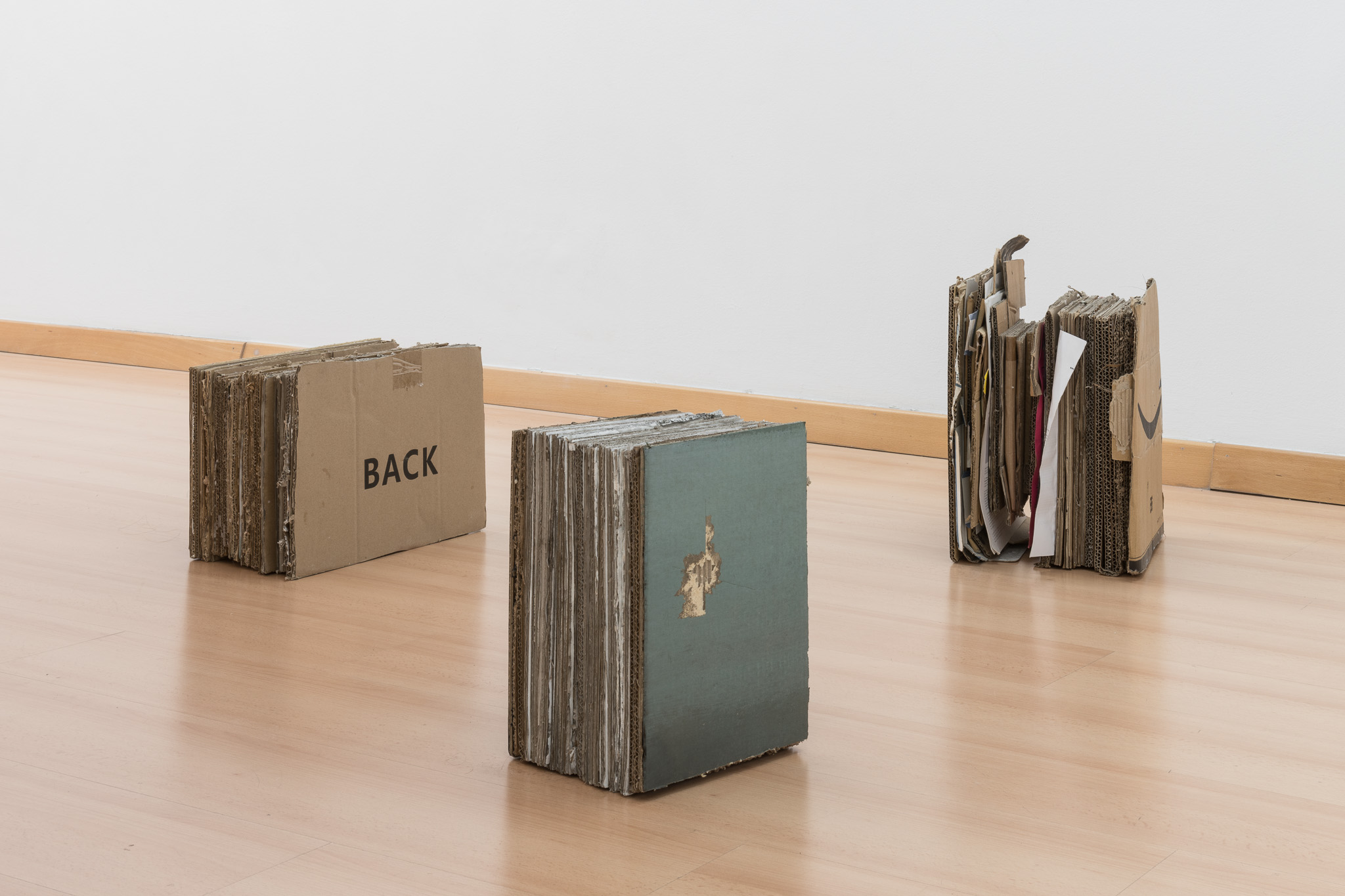 Concetti spaziali, 2020, oil on cardboard, various sizes