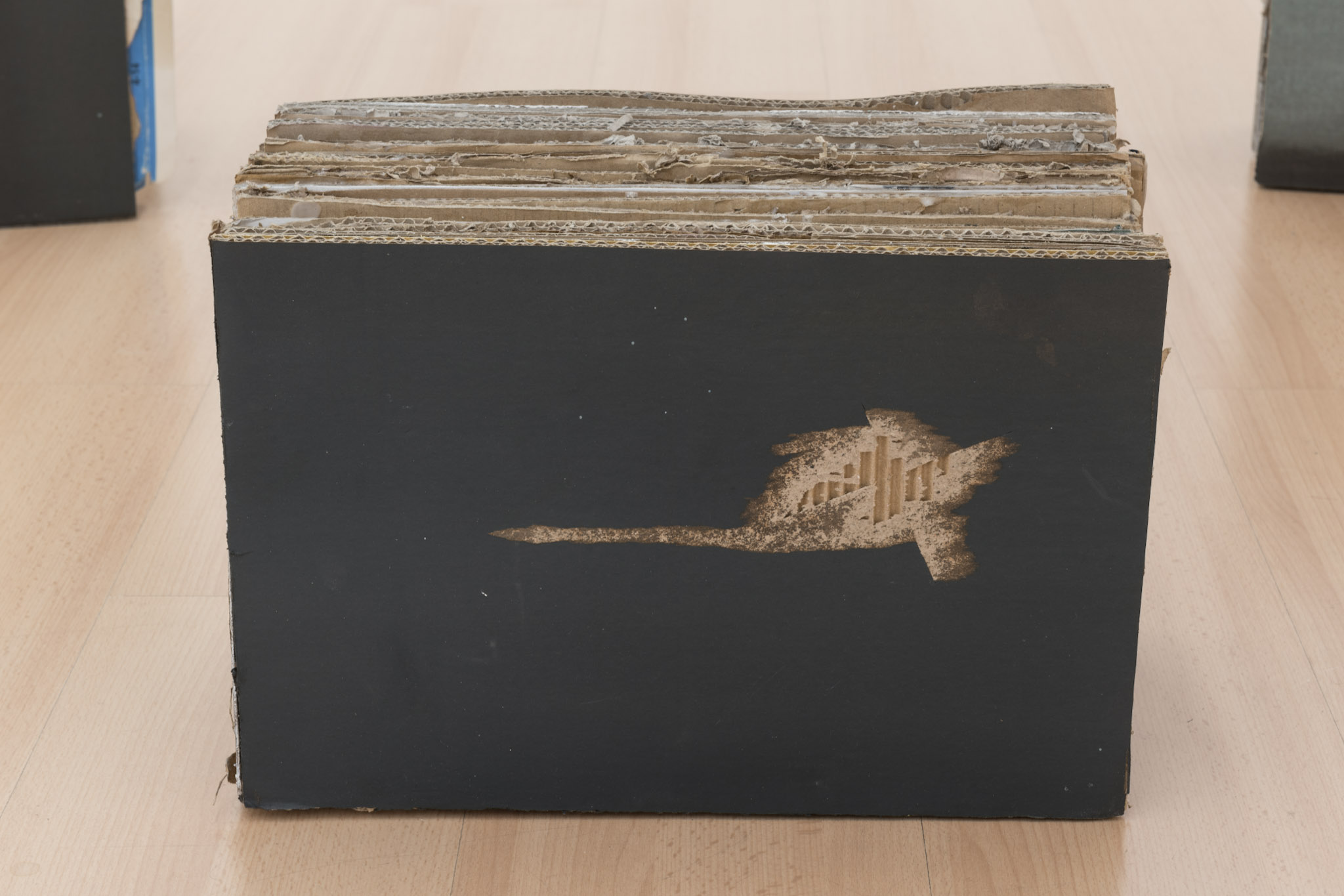 Concetti spaziali, 2020, oil on cardboard, various sizes