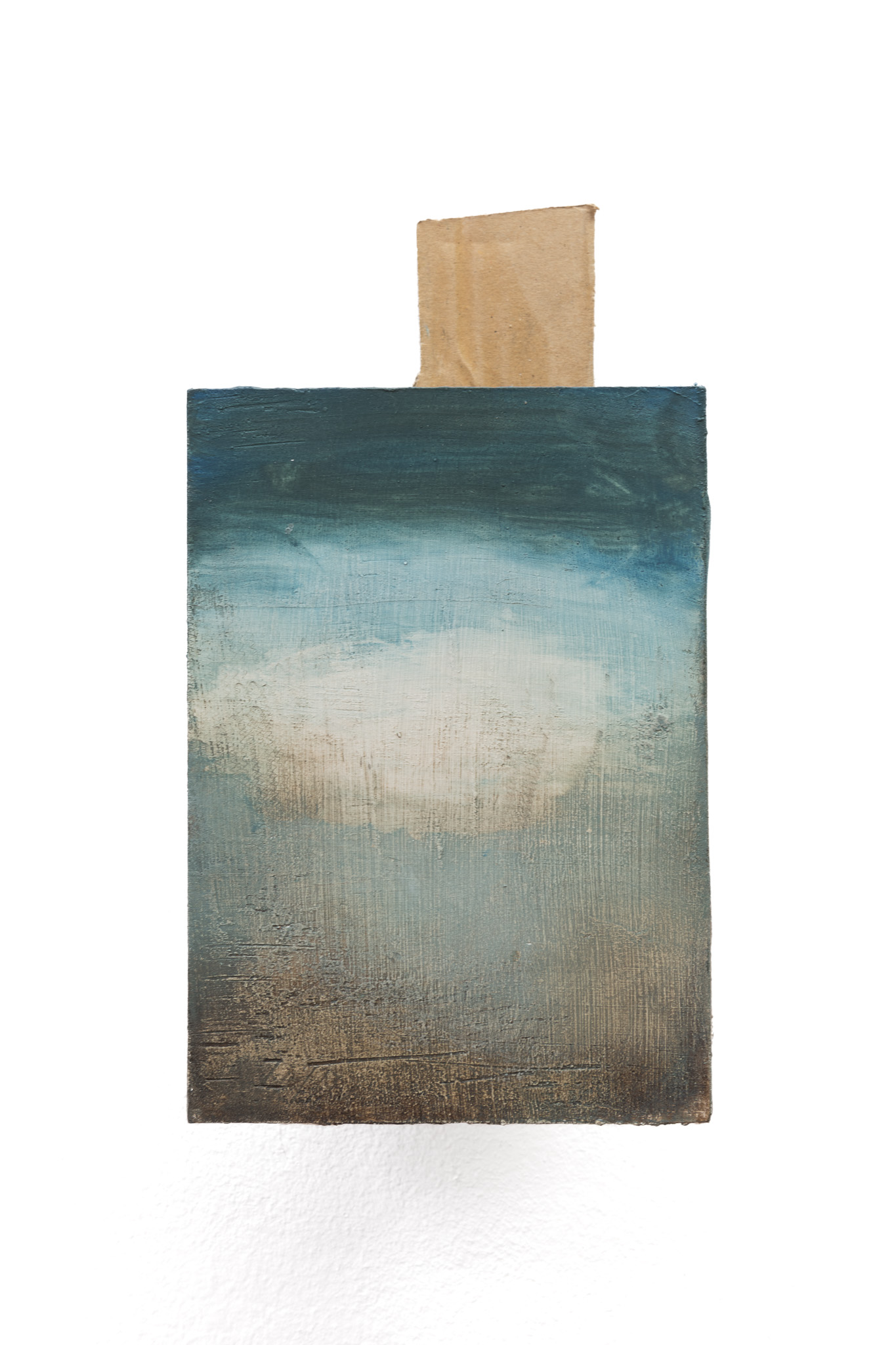 Cloud, 2020, oil on cardboard, 17.6 × 12.5 × 12 cm