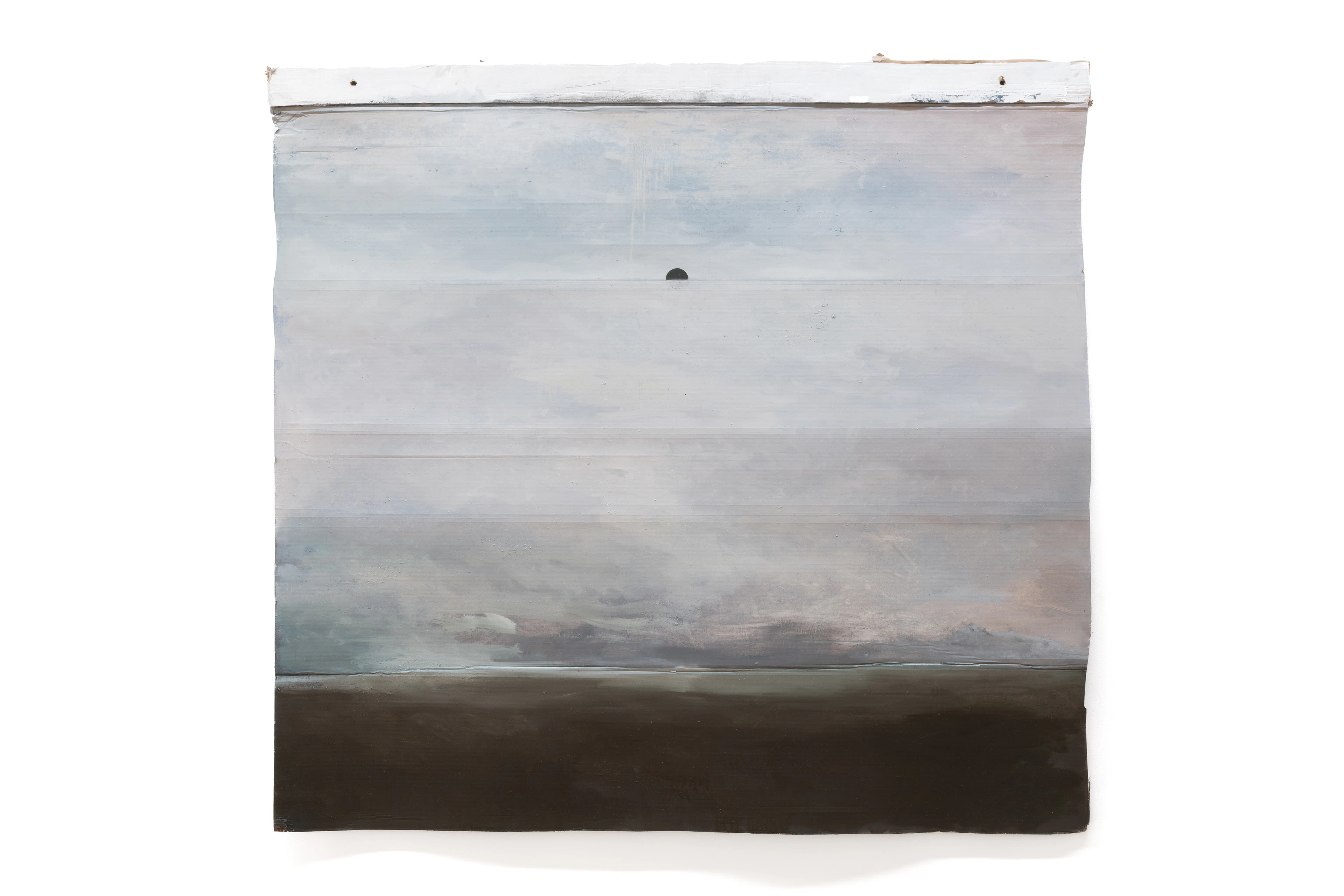 Displaced Horizon, 2020, oil on cardboard, 132 × 140 cm