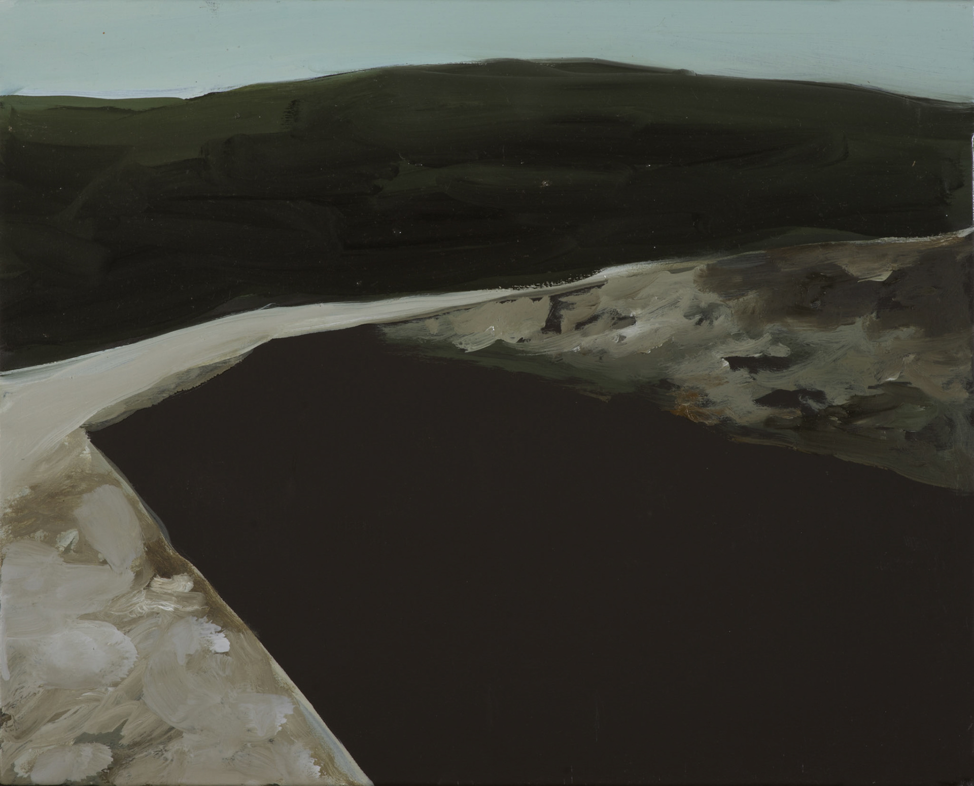 Valdelallama, León, 2015, óleo sobre lienzo, 33 × 41 cm