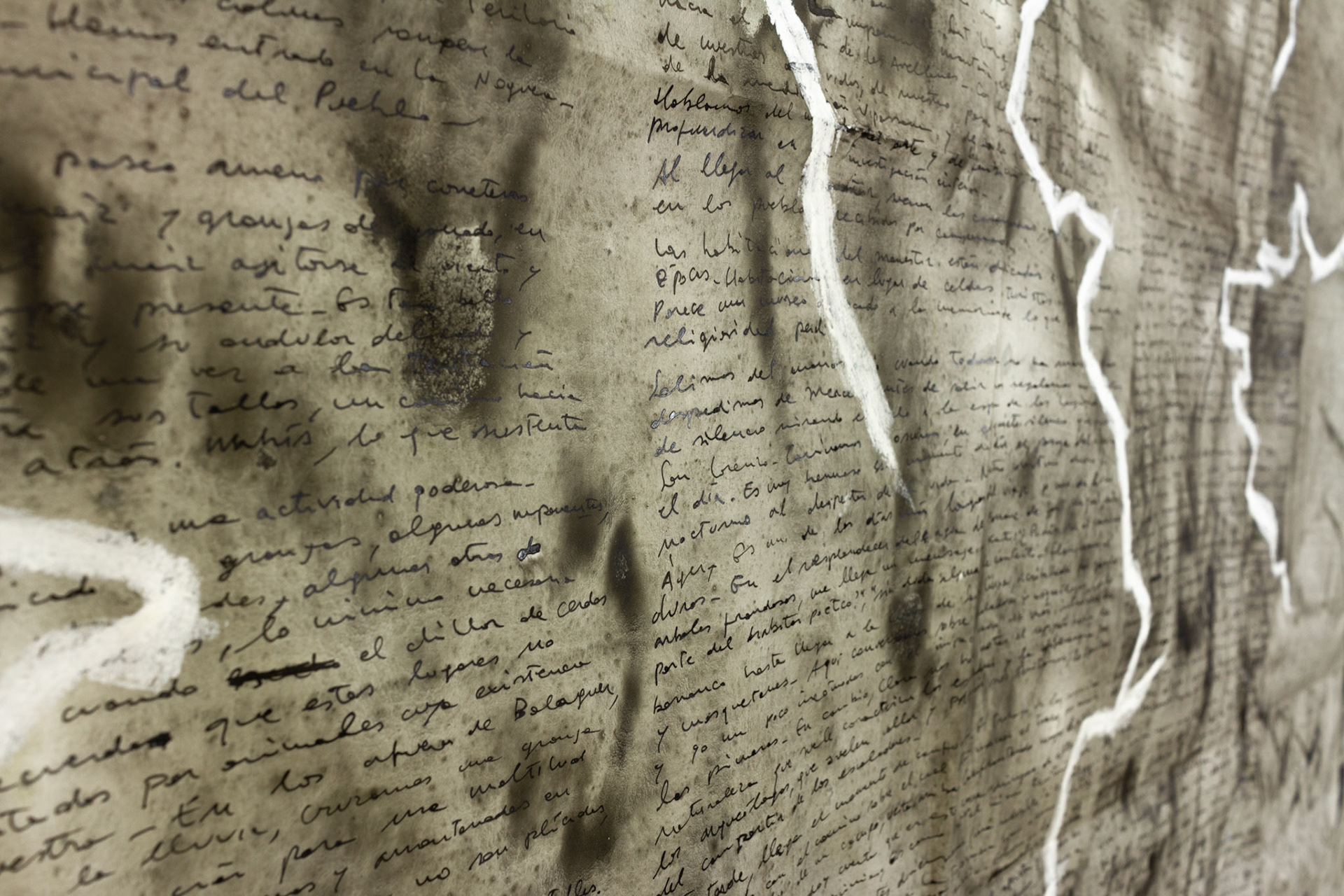 Una setmana de camí (Grand Tour 2020), 2020, tècnica mixta sobre paper, 106 × 150 cm