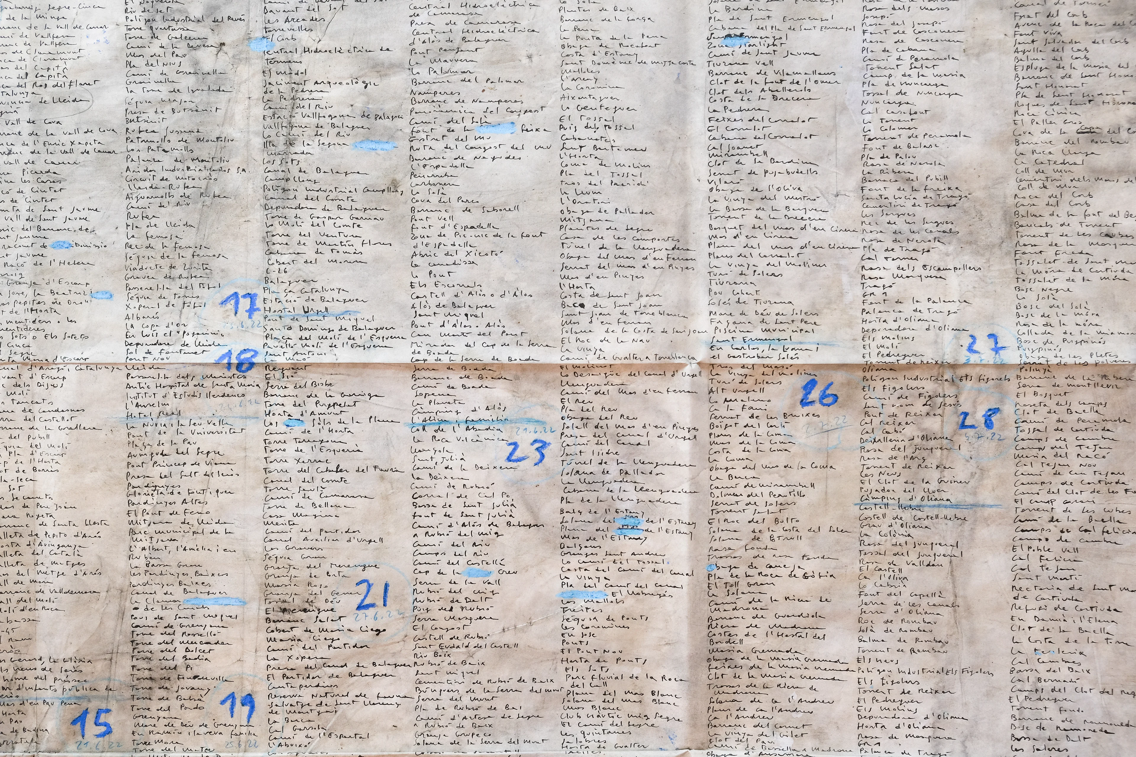 Sequere, toponimi, 2023 (dettaglio)