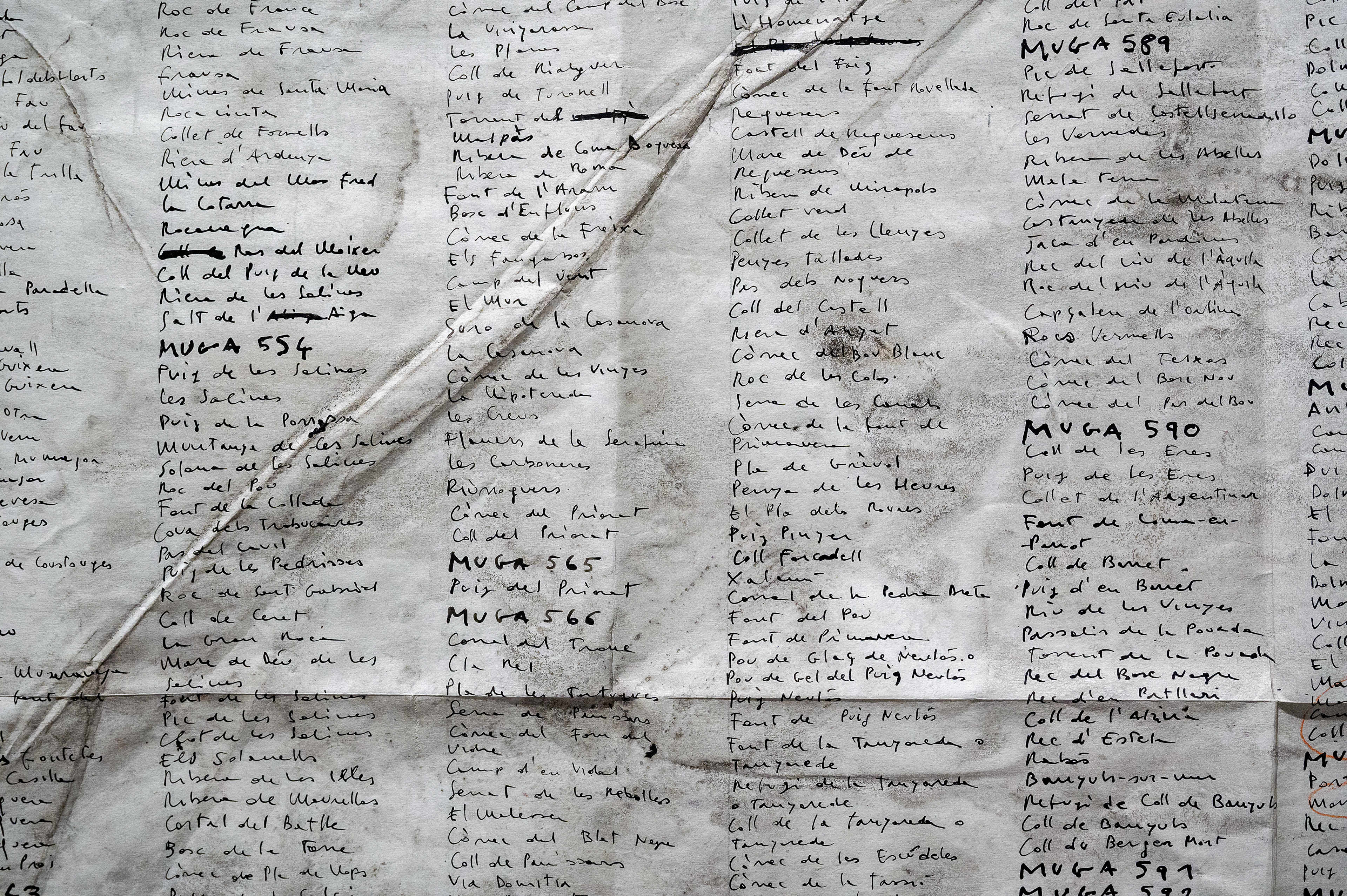 Border toponyms, 2022 (detail)