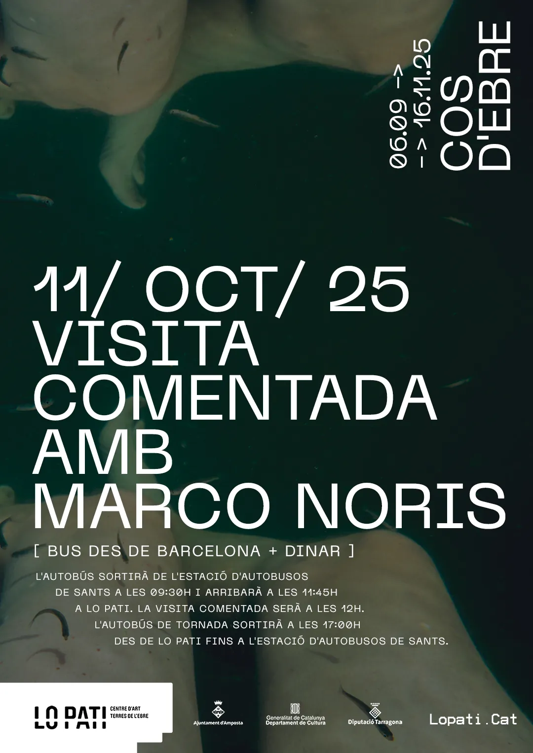 Bus from Barcelona to visit the Cos d’Ebre exhibition at Lo Pati (Amposta)