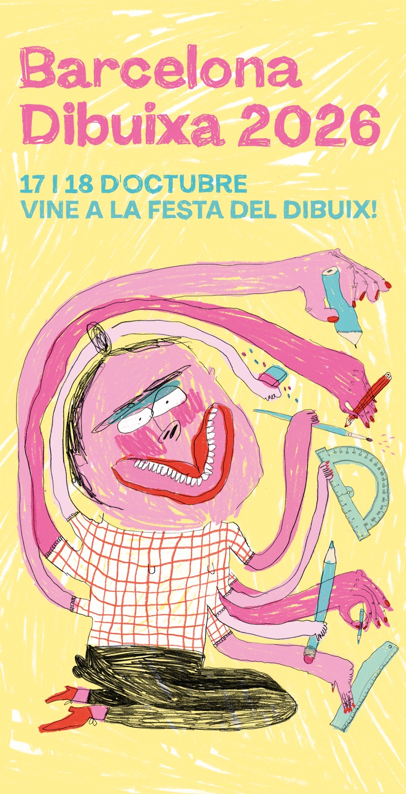 Cartel de Barcelona Dibuixa 2026, de Camille Vannier
