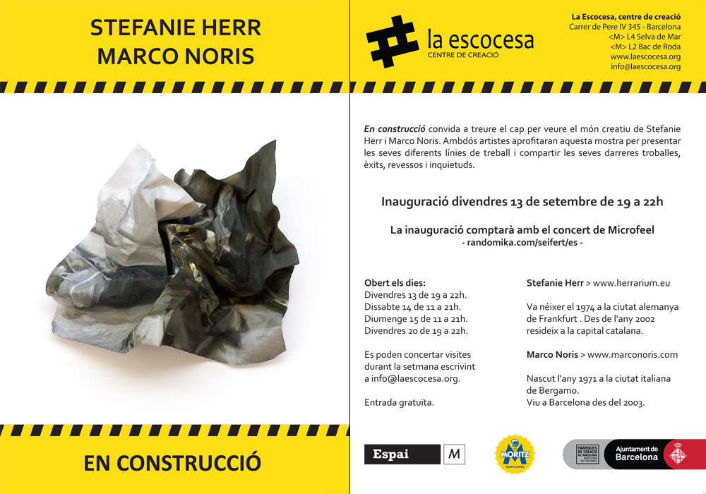 Flyer "En construcción"