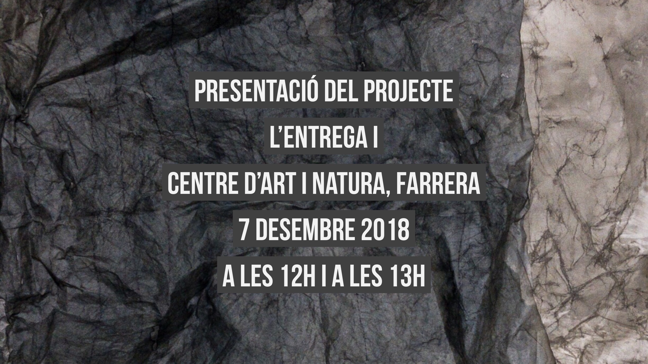 Presentación de «La Entrega», acto I, en el CAN de Farrera