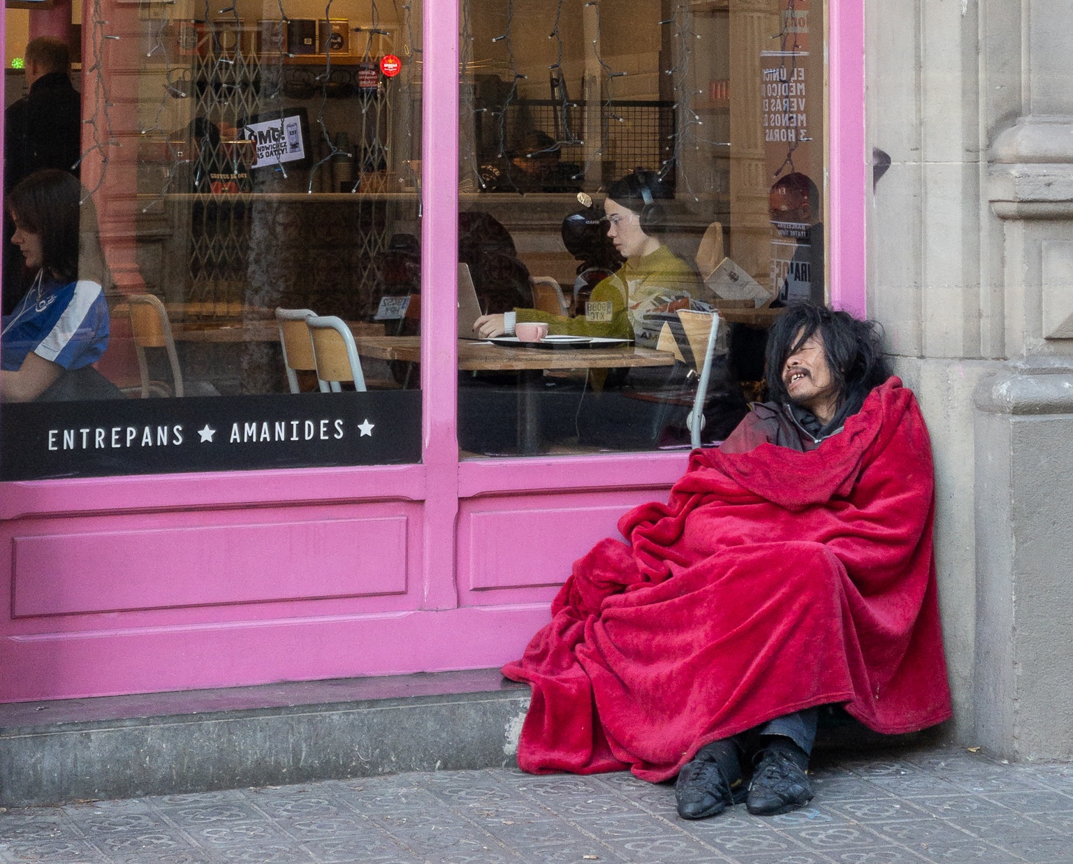 Sin techo en Barcelona - 12.01.2025