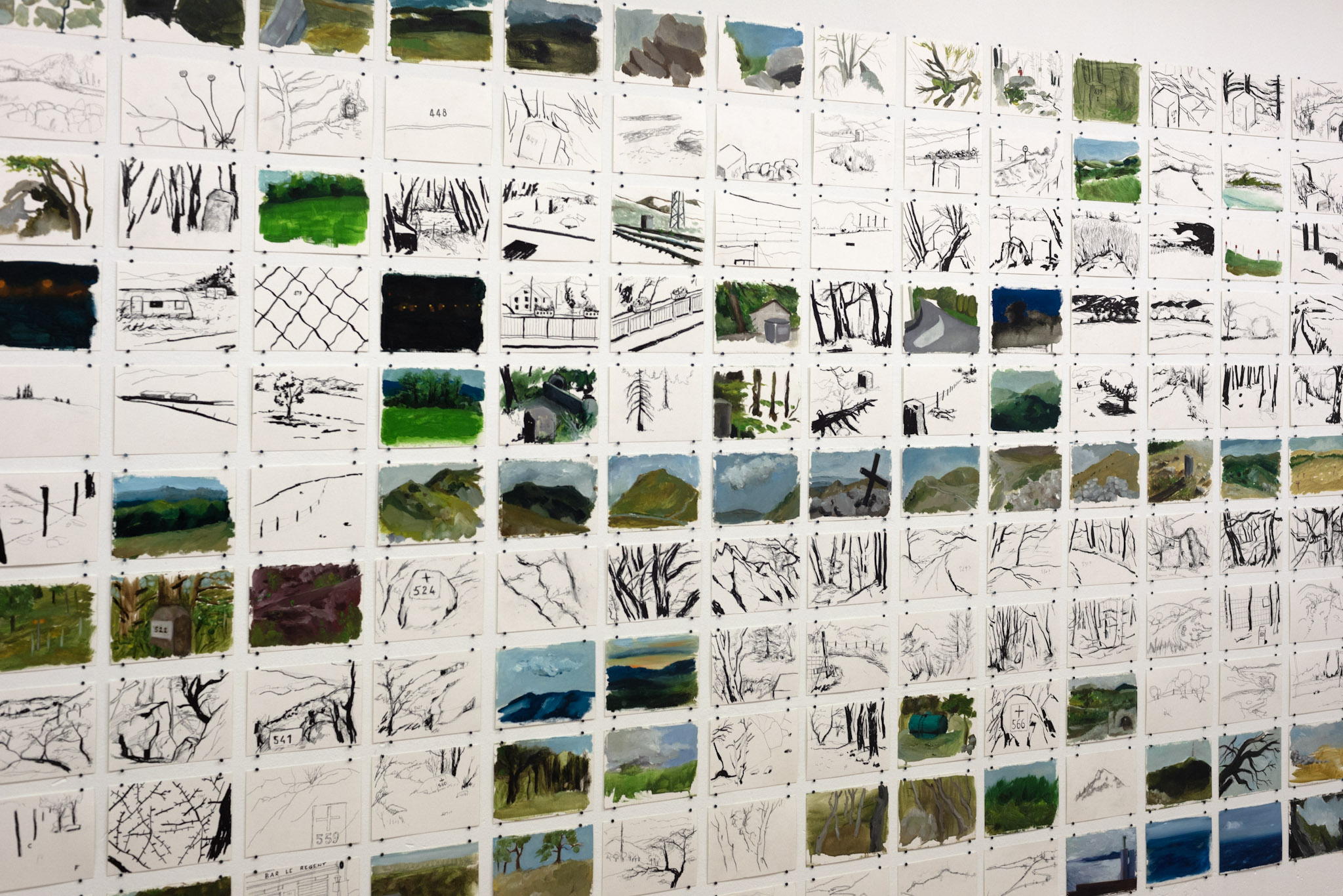 300 km, 25 dies, 198 mugues, 212 obres. Un altre fi. LA RESTA, El Born CCM, Barcelona, 2022 (detall). Foto: Pep Herrero