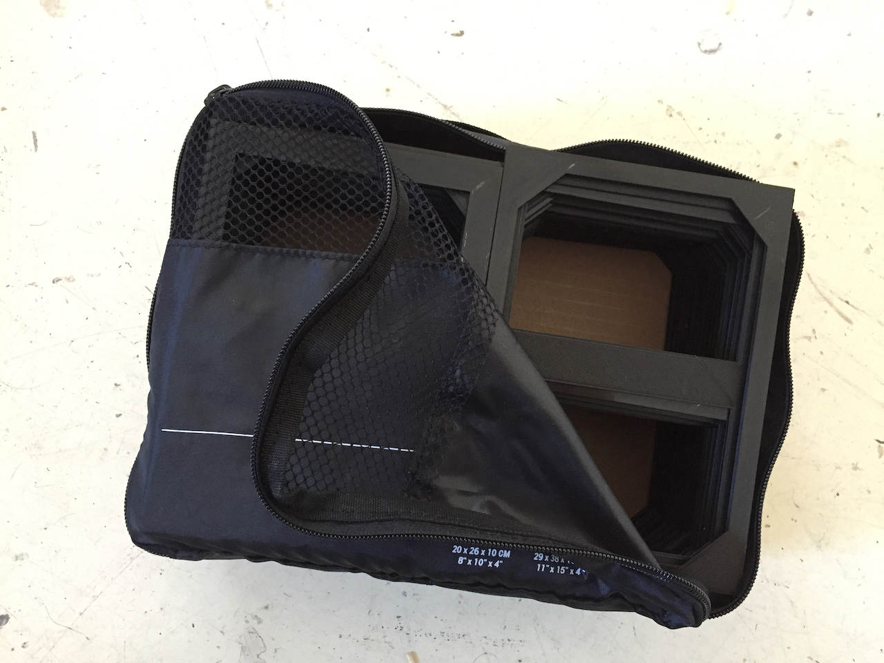 El estuche de viaje (sí, es un necessaire Decathlon)